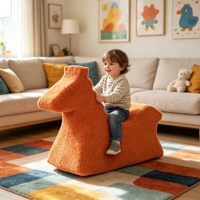 Sofá Infantil con Forma de Animal, Moderno y de Lujo, Personalizado, Esponja Comprimida 30D, Muebles Infantiles para Sala de Juegos, Venta Directa de Fábrica