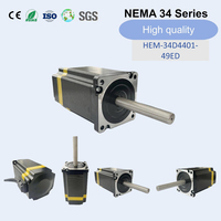 Motor paso a paso Nema 34, 1.8 grados, 2 fases, 10 N.m, 1416 oz.in, 3.6 V, 6 A, 86 mm, 4.5 kg, eje de 15x90 mm para router CNC, fresado industrial pesado