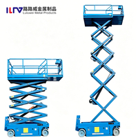 Plateforme de travail aérienne mobile hydraulique à ciseaux autopropulsée électrique tout-terrain