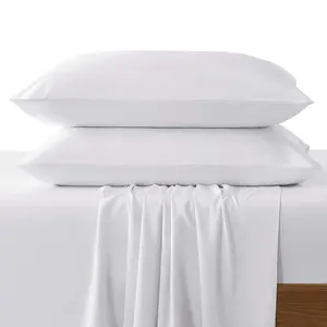 2023 럭셔리 대나무 침구 세트 300TC 퀸 사이즈 침대 시트 베갯잇 플랫 시트 이불 커버 포함 - Product Image 1