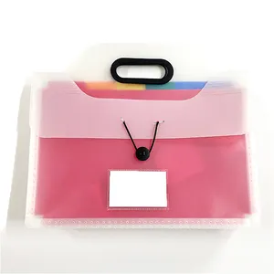 Custom 13 tasche porta documenti Organizer fisarmonica mensile scatola portadocumenti per bambini pesante espansione cartella di File con manico