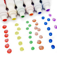 Meilleure vente 6ct 59ml Kit de peinture lavable non toxique Wing Art Dot Painting Window Box pour les jeunes enfants Fournitures d'art
