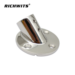 RICHWITS Base de fixation pour tube en acier inoxydable à 45 degrés, quincaillerie marine, base de garde-corps 22mm 25mm - Product Image 5