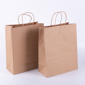 <span class=keywords><strong>Pochette</strong></span> en papier kraft beige avec poignée, grand sac cadeau pour cérémonies, anniversaires et événements uniques - Product Image 6