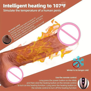 Oferta Especial: Juguete Sexual Realista de Silicona Líquida con Control Remoto, Resistente al Agua IPX6, con Calefacción y Movimiento de Empuje para Estimulación del Clítoris - Product Image 4