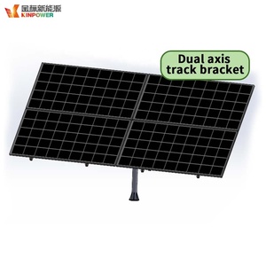 Cuatro Paneles Solares Fotovoltaicos Pequeños con Soporte de Seguimiento de Doble Eje - Product Image 2