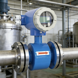 スマートリモートアナログDn3-Dn3000 Rs485 Ip68 Lcdデジタル磁気流量計、水・牛乳用電磁流量計 - Product Image 1