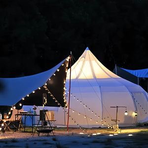 Açık Hava Lüks Su Damlası Lotus Moğol <span class=keywords><strong>Yurt</strong></span> Çadırı-Büyük Çok Kişilik Yağmur Geçirmez Rüzgar Geçirmez Kalınlaştırılmış Otel Kamp Çadırı 5m - Product Image 6