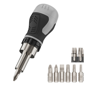 Tournevis multifonction 7 en 1 à cliquet fixe, embout en forme de champignon, tournevis cruciforme, tournevis plat, pince de réparation <span class=keywords><strong>pour</strong></span> petits espaces - Product Image 1