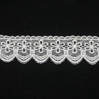 Vente en gros de dentelle de mariage brodée chimiquement en polyester soluble dans l'eau, de divers styles, blanche, pour robes de mariée et accessoires vestimentaires