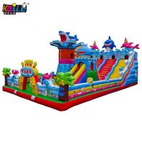 Château Gonflable Combiné Thème Requin Océanique 2025 – Nouveauté Parc d'Attractions – Jouet Animal Personnalisable – 1 Pièce Durable – Garantie 3 Ans