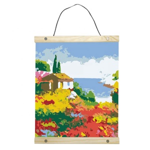 Kit de peinture par numéros pour enfants, nouveau kit d'activités créatives, peinture sur toile OEM, peinture acrylique, ensemble de peinture par numéros, jouet de <span class=keywords><strong>dessin</strong></span> - Product Image 2