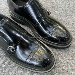 Mocassins en cuir de veau Embassy Derby Brogue Intemporels Nouveau <span class=keywords><strong>avec</strong></span> étiquettes <span class=keywords><strong>Boucle</strong></span> Chaussures en cuir Chaussures habillées d'affaires Mocassins Chaussures Derby - Product Image 4
