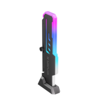 Support de carte graphique vertical Z-X7 avec éclairage ARGB, support de carte graphique numérique réglable et coloré pour PC