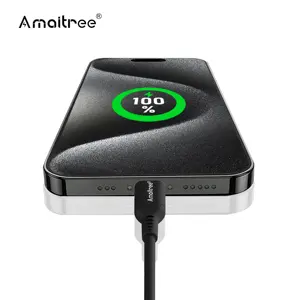 Amaitree Chất lượng cao 1m USB-C Type-C Cáp dữ liệu PD 240W 48V 5A Sạc nhanh 480Mbps Cáp truyền dữ liệu