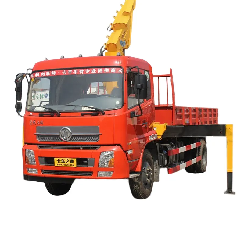 4x2 DIESEL Thương hiệu Mới xe tải gắn 5 tấn Auger Crane cho điện báo cực khoan