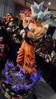Figure d'anime japonais 1/1 Statue Dragon Ball Figure en fibre de verre Goku Statue en résine Goku Sculpture