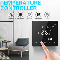 Thermostat numérique moderne HY608AC version Wifi pour ventilo-convecteur, écran tactile LED, 4 tuyaux pour le froid et une efficacité énergétique élevée