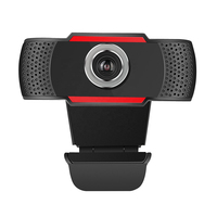 Kamera Web Full HD 720P dengan Penutup Privasi, Fokus Manual, Kamera Komputer USB untuk Live Streaming, Zoom, Skype