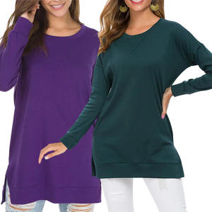 เสื้อสเวตเตอร์ถักแขนยาวคอกลมทรงหลวมแบบผ่าข้างสำหรับผู้หญิง สไตล์ยุโรปและอเมริกา ปี 2026 ผลิตภัณฑ์สำหรับหญิงตั้งครรภ์ - Product Image 4