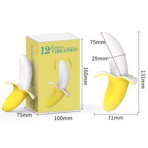 Kleiner Bananen-Vibrator Weiblicher Masturbator Simulation Verstecktes Erotisches Tragbares Erwachsenen-Sexspielzeug Massagegerät Bananen-Dildo - Product Image 6
