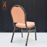 Chaises empilables pour salon, bureau à domicile, banquet, événements, hôtel, design moderne, luxe, coussin, structure métallique