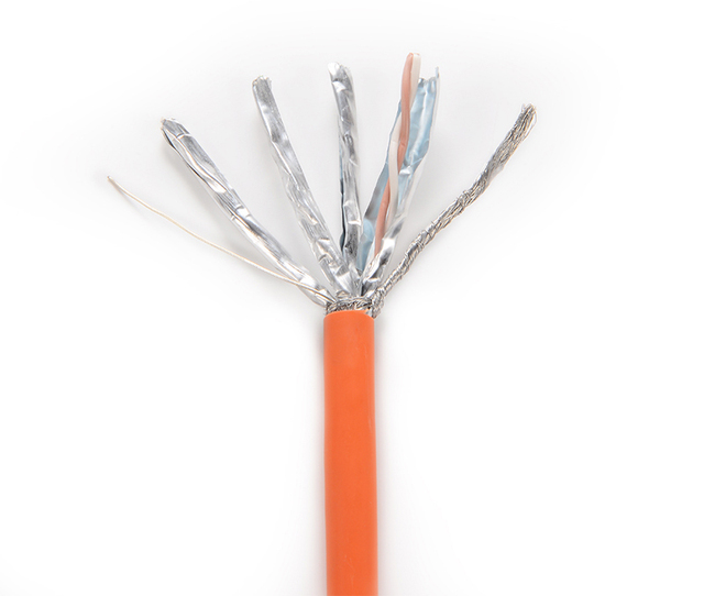 Manufacture Price Cat7 SFTP Network Cable Indoor and Outdoor OEM Support Cable Fluk Test Pass Ethernet Cable