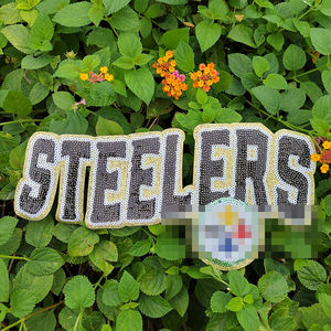 Patch brodé thermocollant à sequins pour le jour du match de football, avec la phrase 'Lets Go Cheer', pour les fans de l'équipe, vêtements, chapeaux et sacs - Product Image 5