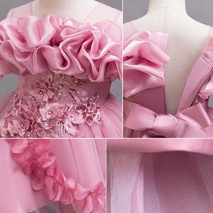 Robe de princesse pour fille, robe de demoiselle d'honneur pour fête d'anniversaire transfrontalière, robe de performance de <span class=keywords><strong>piano</strong></span> haut de gamme pour fille d'hôtesse pour enfants - Product Image 2