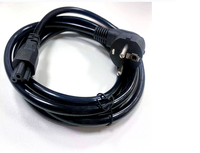 Kabel Adaptor Daya QUANWEI Euro Plug EU IEC C5 0.5m/6ft/2m/3m untuk Laptop HP Notebook PC Male CEE untuk Elektronik Konsumen