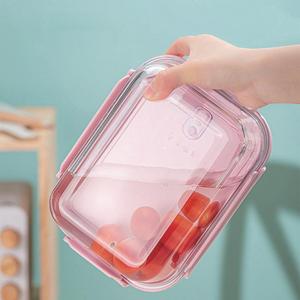 Conteneur de stockage de fruits compartimenté chauffable sous vide en <span class=keywords><strong>verre</strong></span> borosilicate de haute qualité pour la préparation des repas en cuisine - Product Image 3