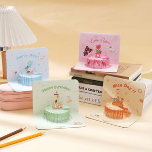 Tarjetas <span class=keywords><strong>de</strong></span> Felicitación <span class=keywords><strong>de</strong></span> <span class=keywords><strong>Cumpleaños</strong></span> Creativas Minimalistas al por Mayor, Tarjetas Pop-Up 3D con Forma <span class=keywords><strong>de</strong></span> Animal, Tarjetas <span class=keywords><strong>de</strong></span> Pastel 3D, Artículos para Fiestas y Días Festivos - Product Image 6