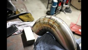 3 1/2 "Pie potong Las 304 baja tahan karat popok knalpot logam buang Lobster - Product Image 3