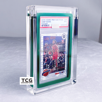 Boîtier en acrylique transparent de qualité supérieure TCG Wholesale P SA avec couvercle magnétique, épaisseur 8 mm, protection UV, pour présentation