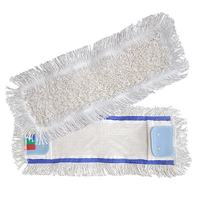 Tête de vadrouille de nettoyage de poche remplaçable en polyester plat et coton microtissu recyclé Tête de vadrouille plate pour vadrouilles magiques humides