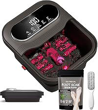 Bain de pieds électrique pliable à jets d'eau et bulles, chauffage rapide, <span class=keywords><strong>massage</strong></span> des pieds, favorise la circulation sanguine, spa pour les pieds - Product Image 4