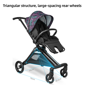 Nuovo <span class=keywords><strong>Passeggino</strong></span> per Neonati, Reclinabile e Pieghevole, Leggero, con Seduta Alta, per Passeggiate e Viaggi all'Aperto - Product Image 6