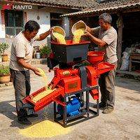 Machine agricole multifonctionnelle intégrée haute performance 3000W pour le décorticage du riz, le broyage et le moulage des grains, durable