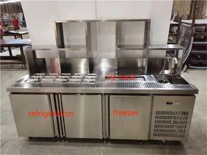 FEST RC-1.8m taille personnalisée en acier inoxydable magasin de thé au lait Calorie Design Workstation - Product Image 2