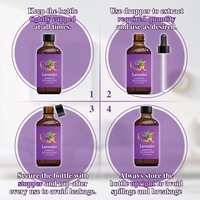 100% diffuseur de plantes naturelles huile de lavande essentielle biologique odeur douce aromathérapie pure dans des bouteilles simples de 30ml/60/120ml