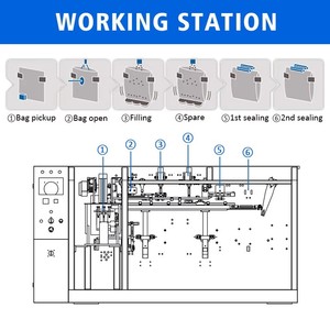 Máquina de Embalagem de Pó 100g 200g 500g Máquina de Embalagem em Saco Stand-up para Pó Máquinas de Enchimento e Embalagem de Pó - Product Image 2