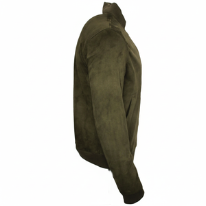 แจ็กเก็ตหนังสำหรับผู้ชายสีดำมีสไตล์2025สำหรับฤดูหนาวมีทุกขนาดพร้อมโลโก้และซิปออกแบบได้ตามต้องการ - Product Image 1