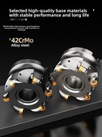 EMR EMRW Fraise à disque multi-ondes pour fraisage de dégrossissage CNC, revêtement brillant, OEM/ODM 42CrMo R5 R6 40 50 63 80 100