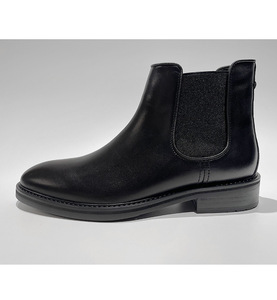Mychonly Italia diseño al por mayor personalización de moda de cuero genuino impermeable hombres <span class=keywords><strong>Chelsea</strong></span> botas - Product Image 6