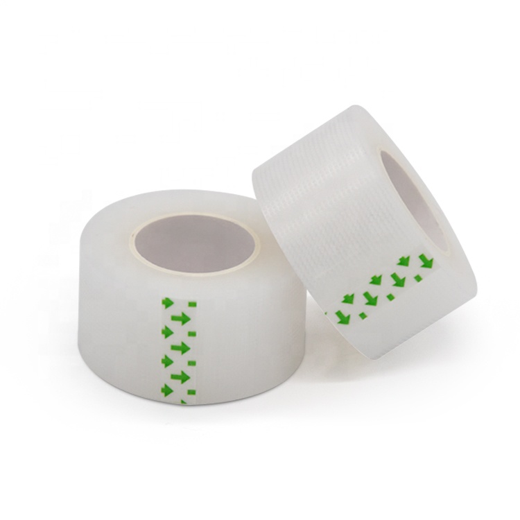 2.5cmx9.1m White Shining Lamination Film Hypoallergenic Transparent PE Tape Medical Tape