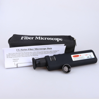 Fiber Optic Inspection Microscope 400x LED Illumination Handheld Anti Slip Rubber SC/LC/FC Connection Fiber Microscope