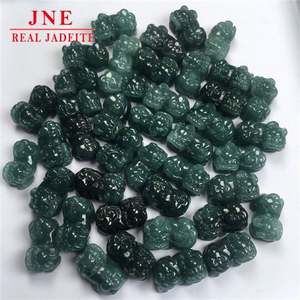 Colgante de Jade Natural Tipo Jadeíta Azul Hielo, Pequeño Señor del Agua, Pixiu, Jade Picchu, para Hombre y Mujer - Product Image 4