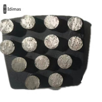 Disque abrasif trapezoïdal à dos rond pour le meulage du béton, outils de ponçage, OEM disponible, haute dureté avec 3 trous