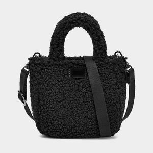 Bolso Tote Mini Cruzado de Felpa Sherpa con Logotipo Personalizado y Correas Ajustables - Product Image 1