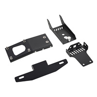 Support de plaque d'immatriculation à dégagement rapide en fer noir J-20 compatible avec Surron Ultra Bee Light Bee Moto électrique tout-terrain